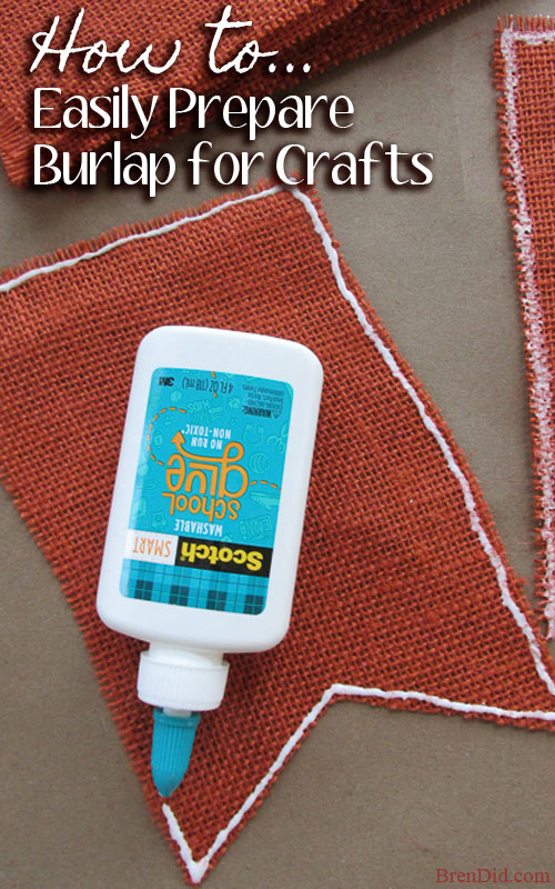 How to Easily Prepare Burlap for Craft Projects Image